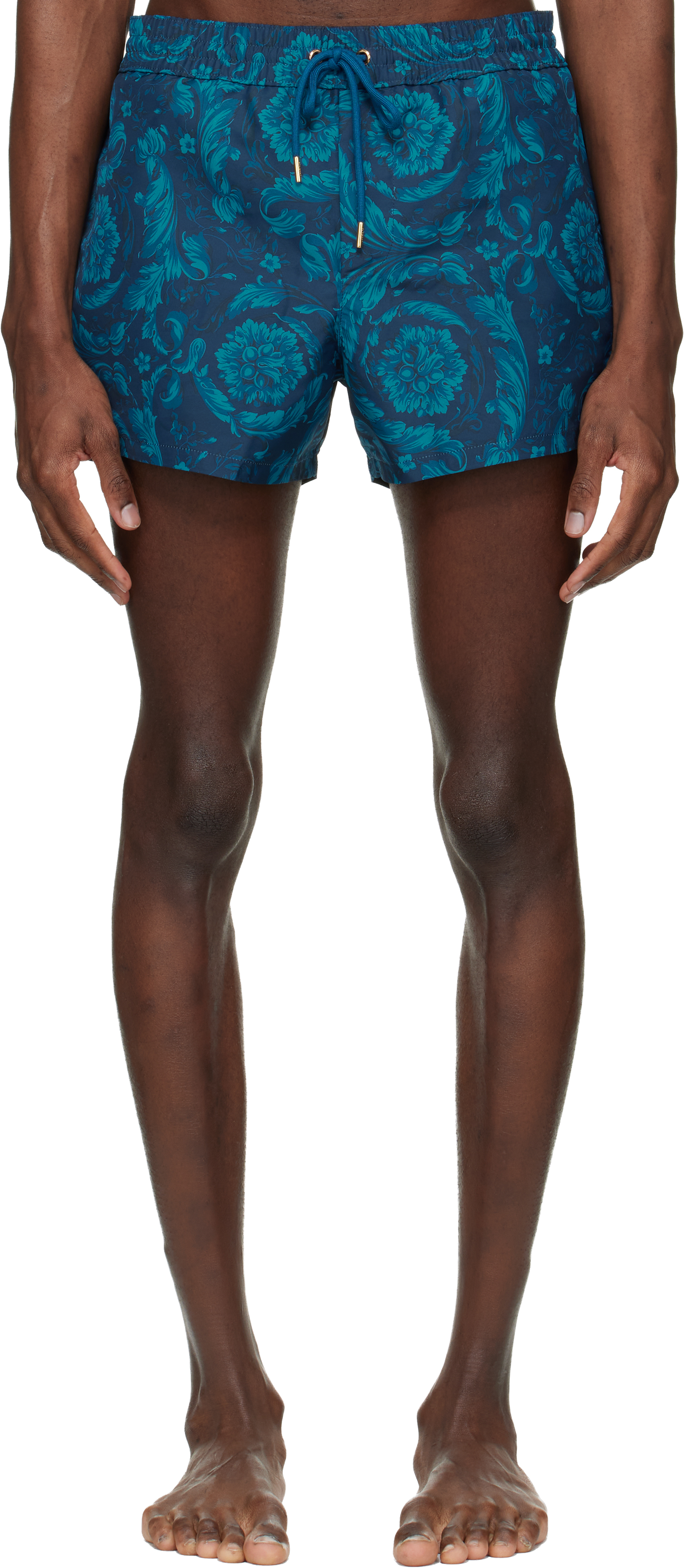 Navy Baroque Swim Shorts