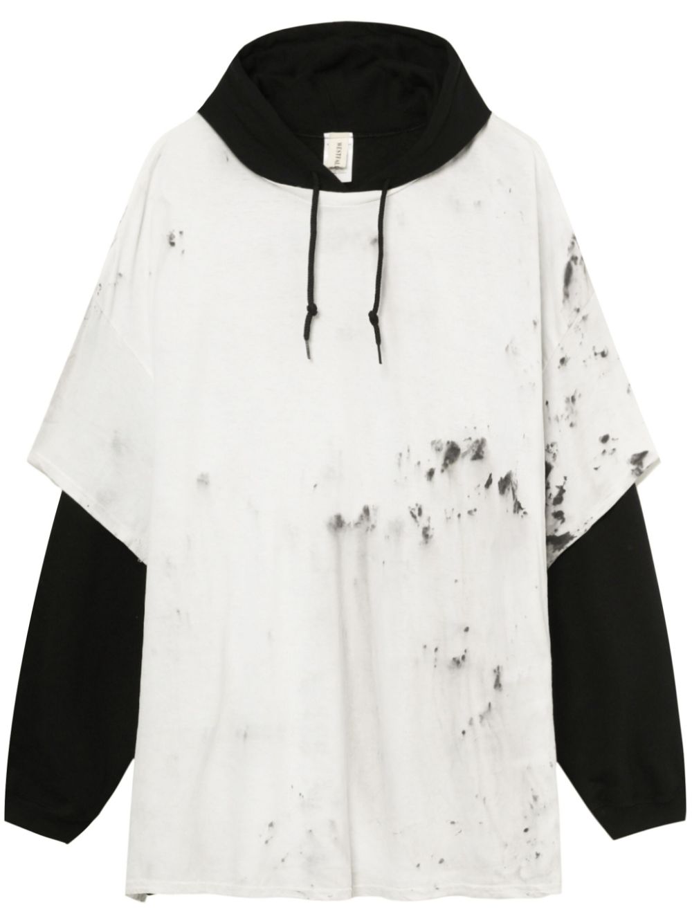 Layered hoodie - White