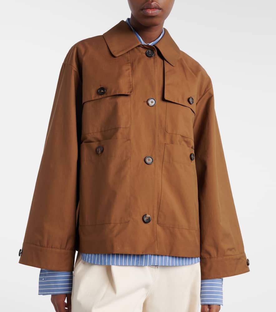 The Cube Bouquet cotton-blend twill jacket