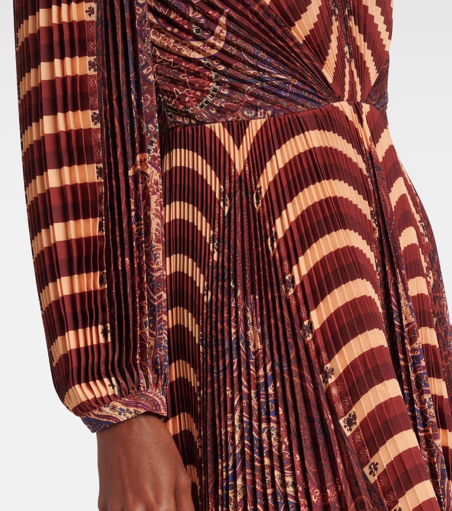 Sarai pleated midi dress