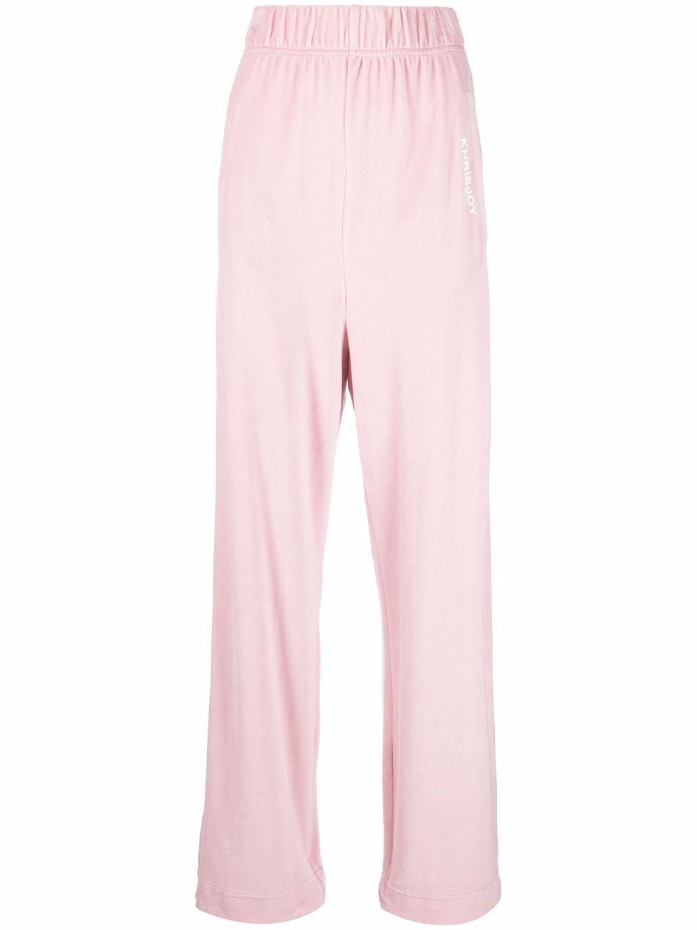 Logo-print wide-leg track pants - Grey