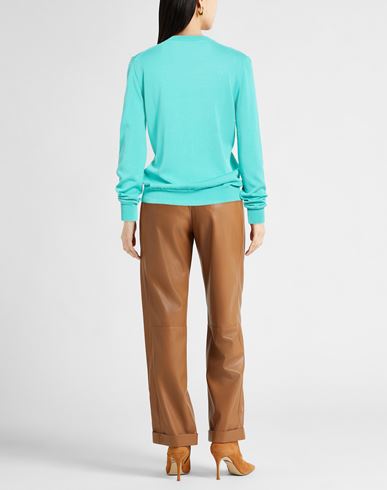 Woman Sweater Turquoise Size 10 Silk, Cotton