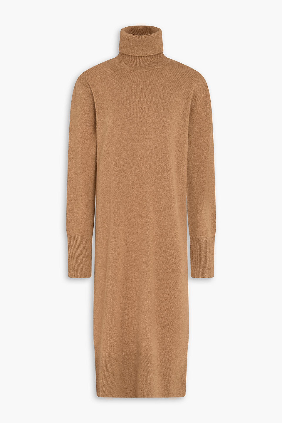 Cashmere turtleneck dress - Brown - XS