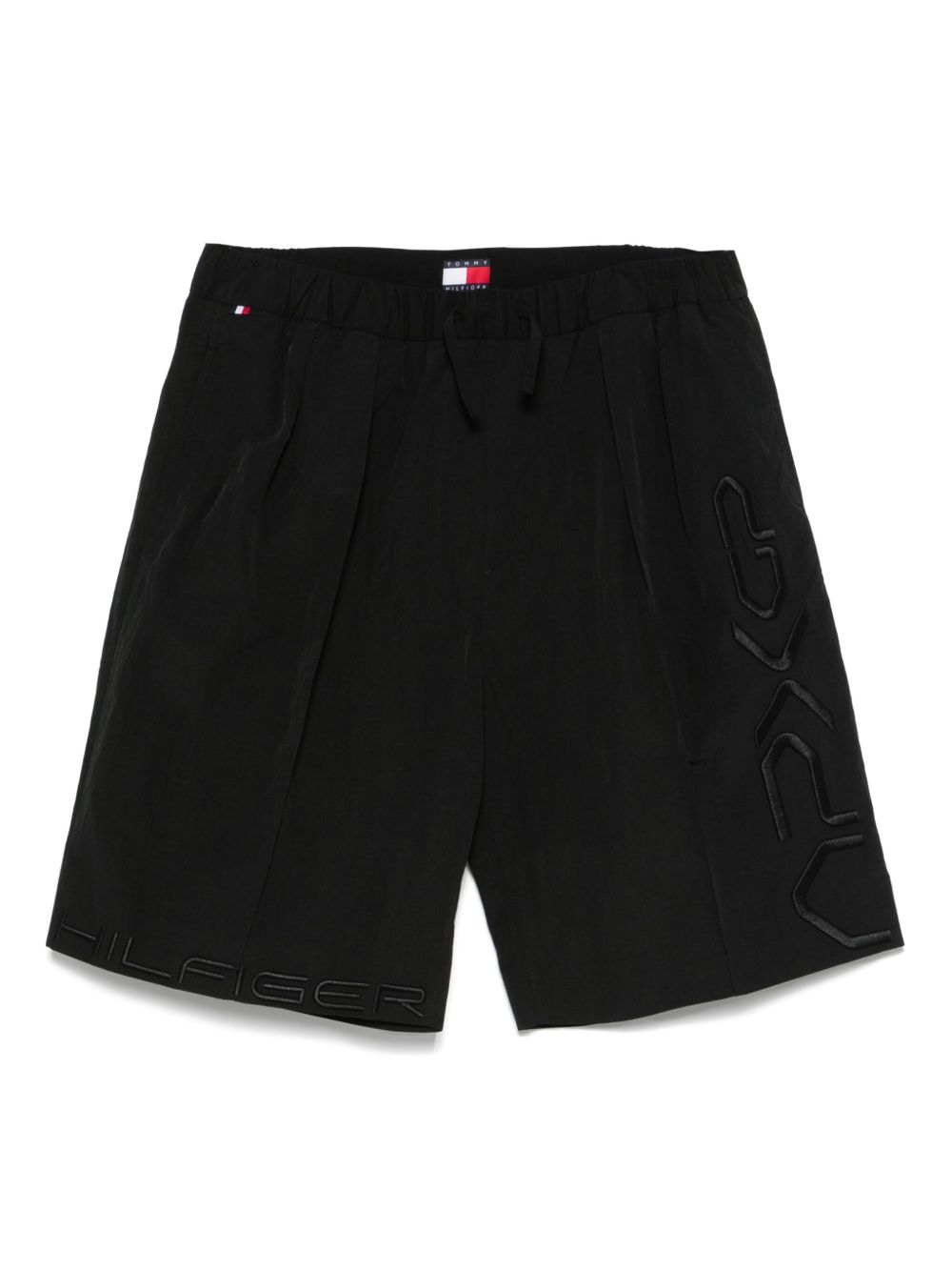 X Mercedes embroidered-logo shorts - Black