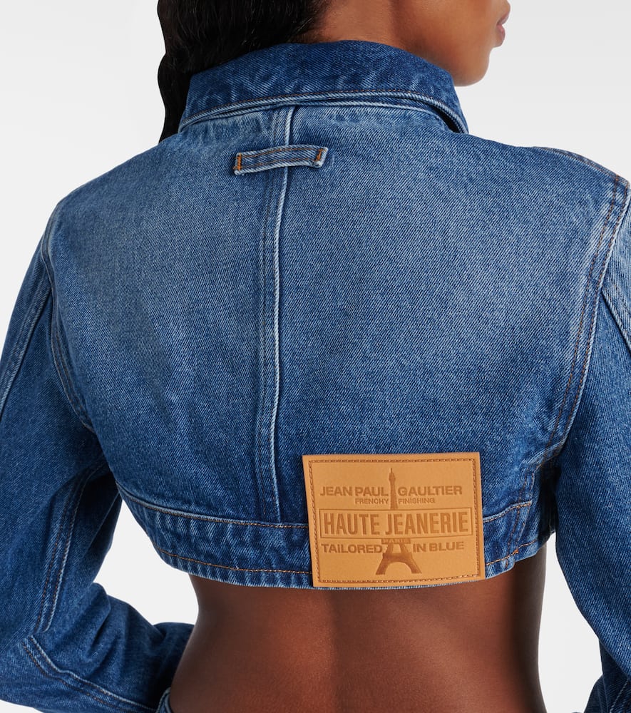 Cropped denim jacket
