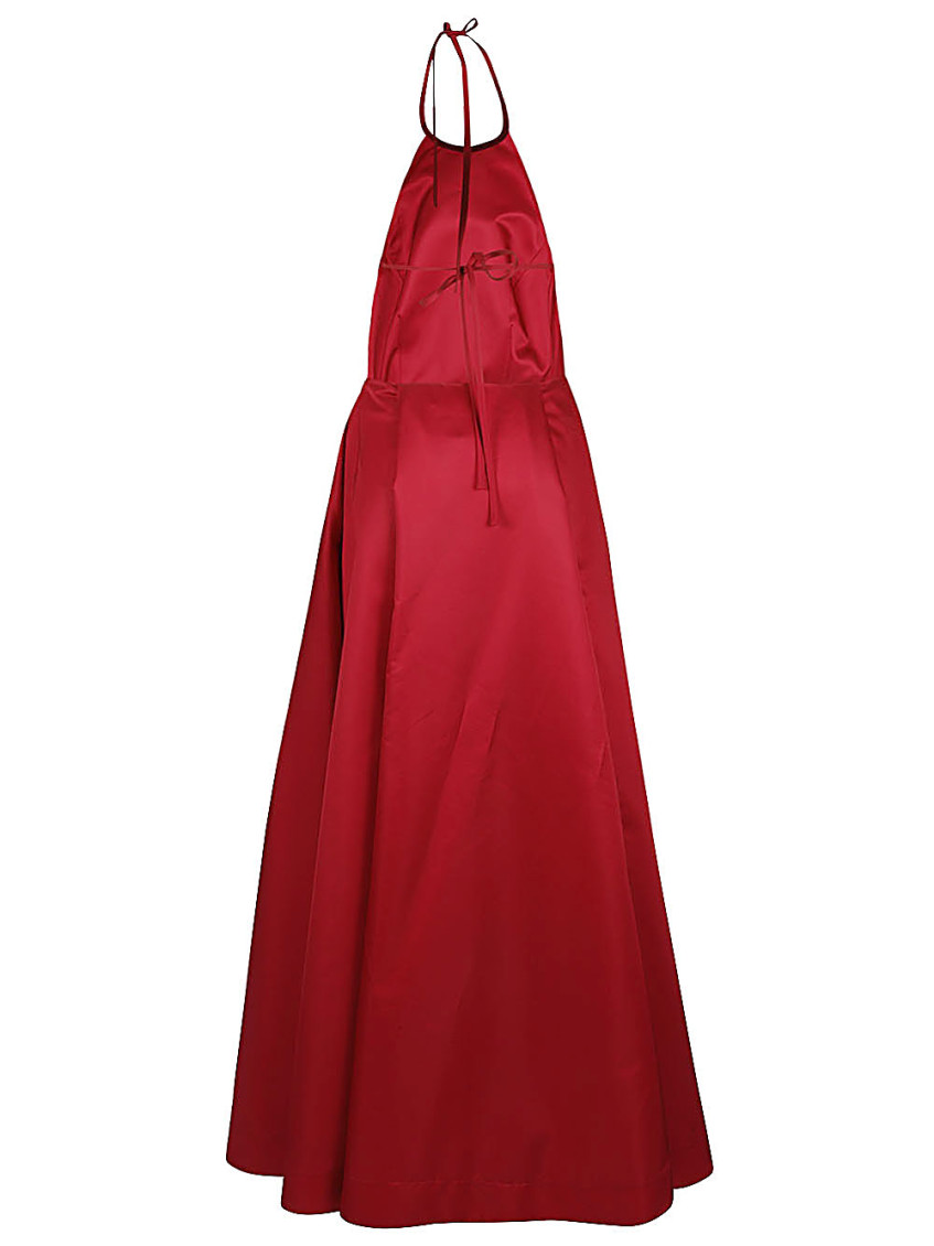 Red Sleeveless Long Dress