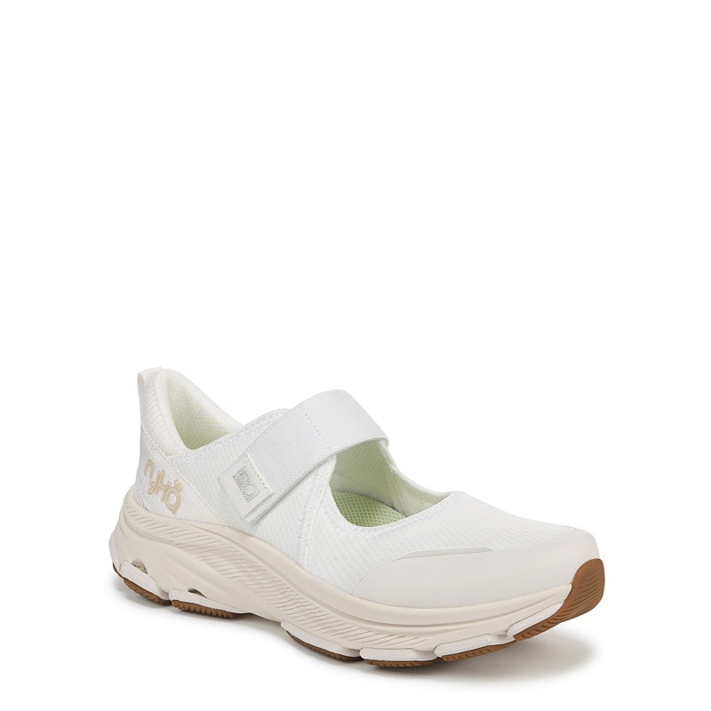 Women's Devotion Max Mary Jane Walking Sneakers (Brilliant White Mesh Fabric)