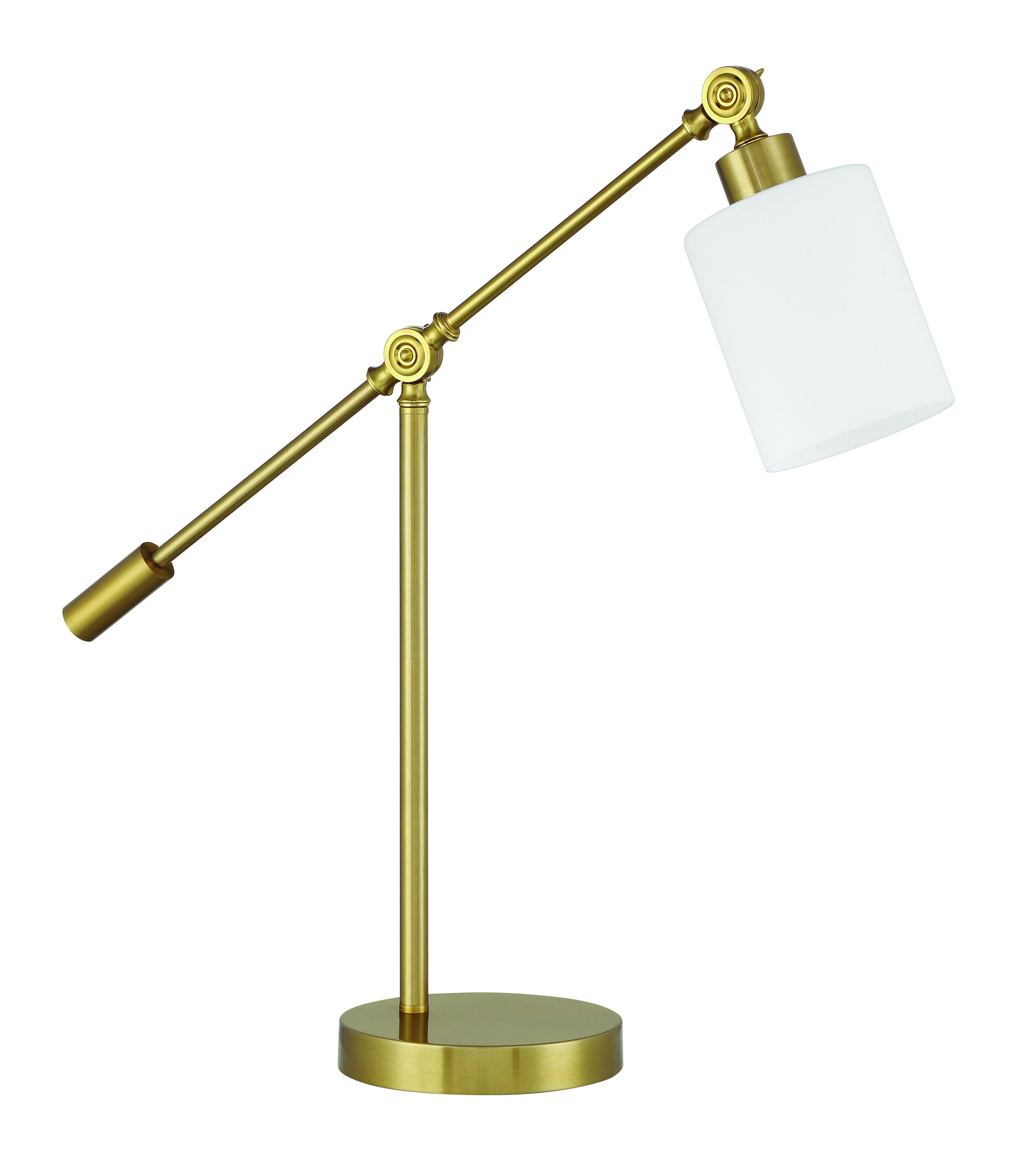 Satin Brass Table Lamp from the Indiana Collection