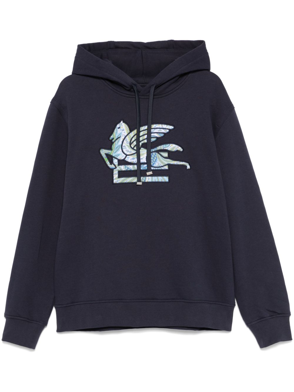 Pegaso-motif hoodie - Blue