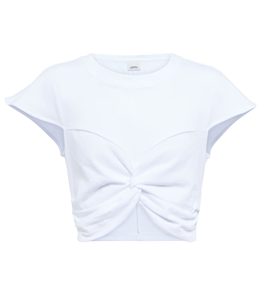 Zineaegz cotton jersey crop top