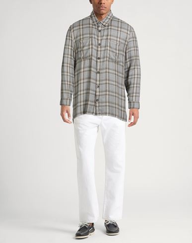 Man Shirt Grey Size S Viscose