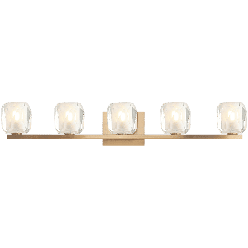 Matteo Carleton 5-Light Wall Sconce In Aged Gold Bra