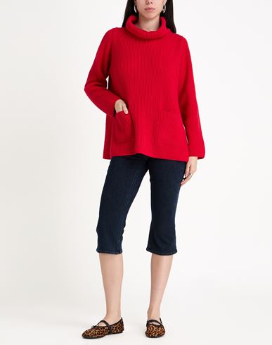 Woman Turtleneck Red Size XL Cashmere