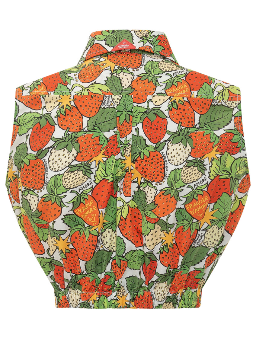Multicolour Printed Sleeveless Shirt