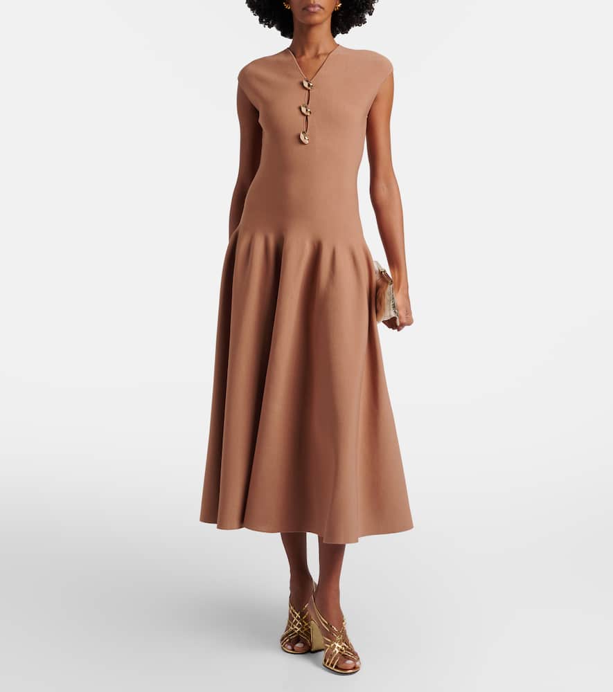 Embellished midi dress