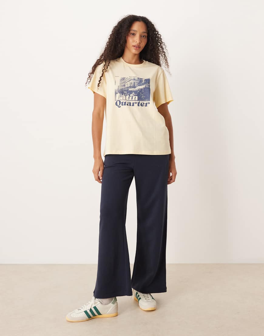 Cotton:On Wide leg sweatpant in navy
