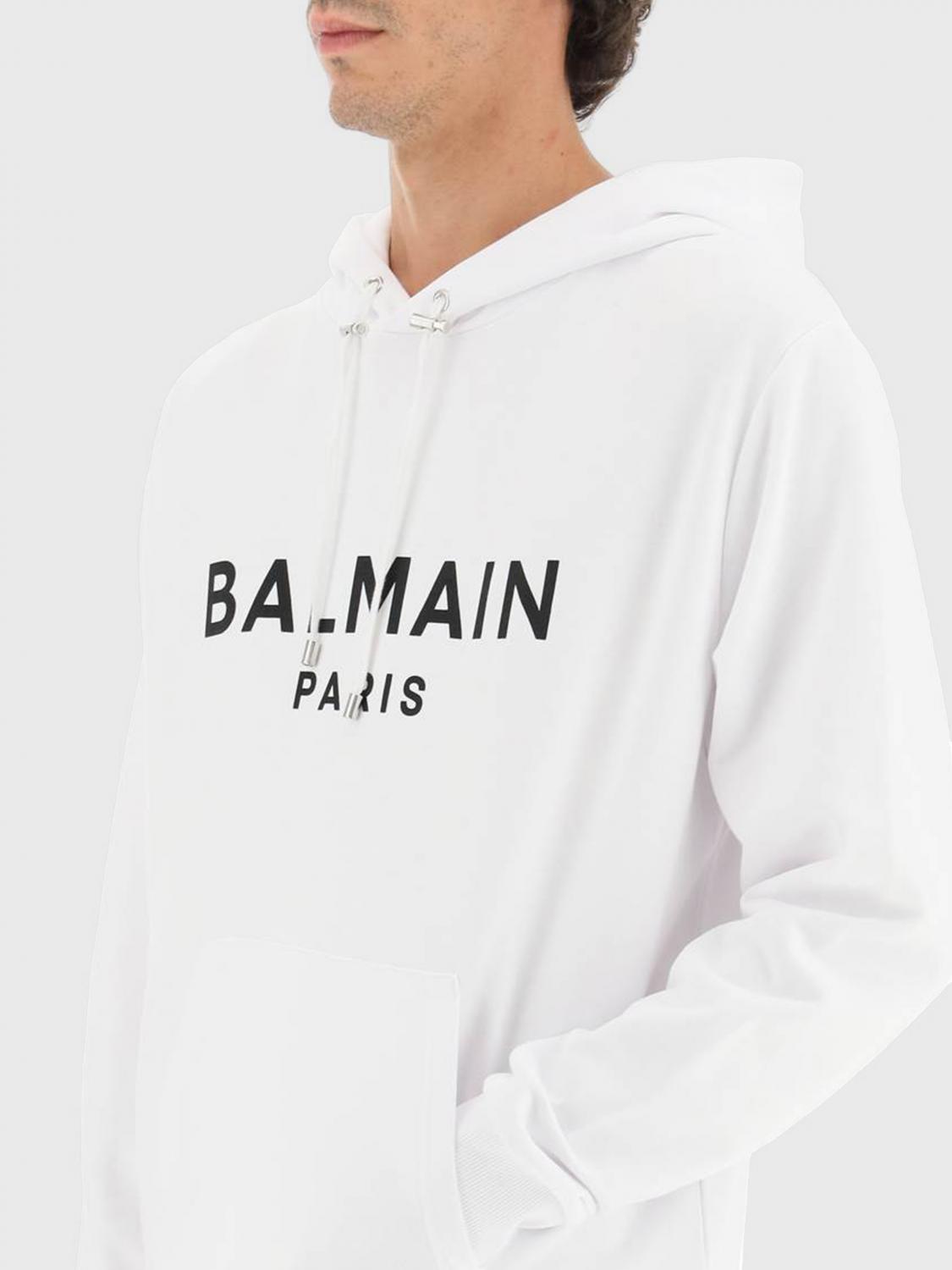 Logo-print cotton hoodie - Grey