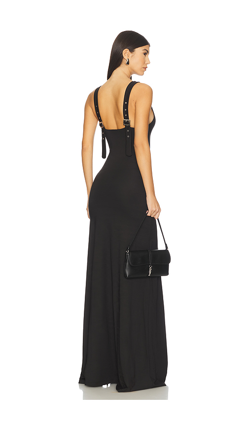 OW Collection ROBE MAXI FLORENCE en Black. L. Also en M