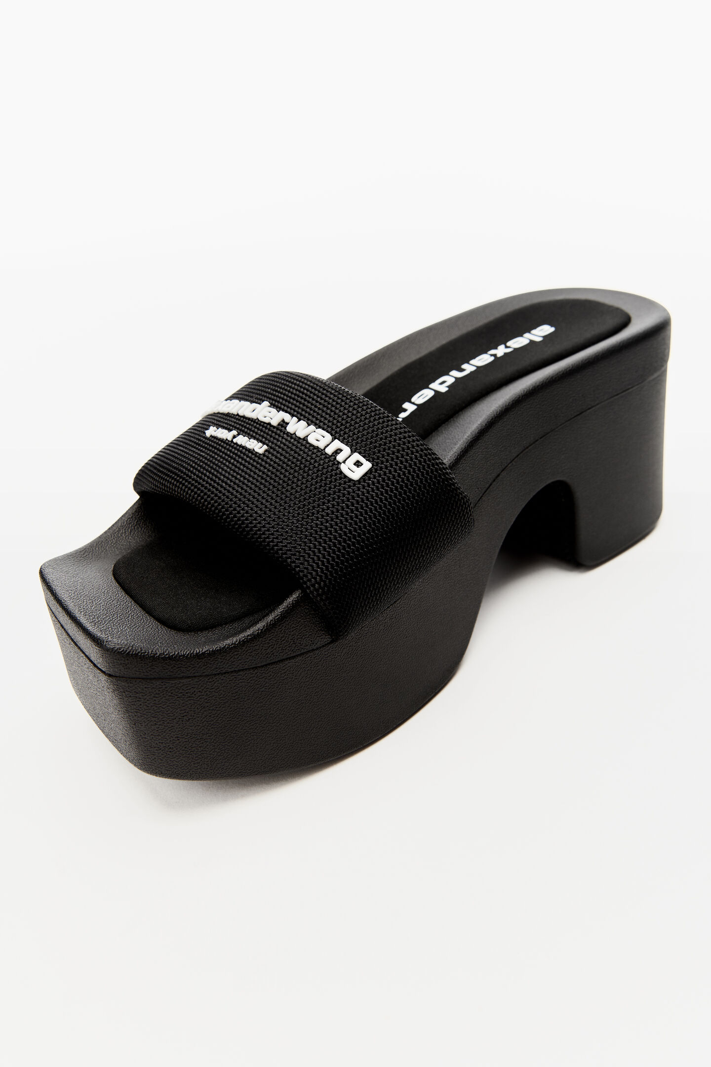 Women's Aw Platform Slide In Nylon Black