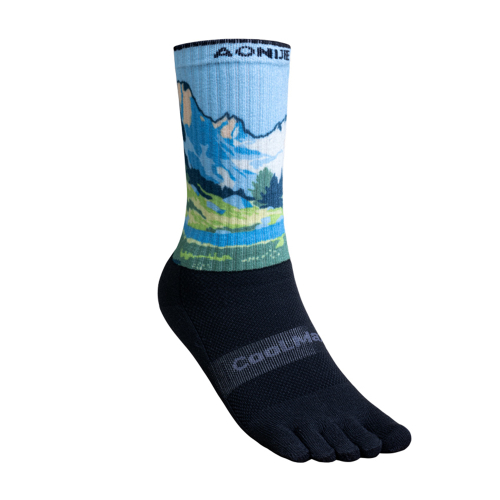 Clever S43 Blue Running Toe Socks