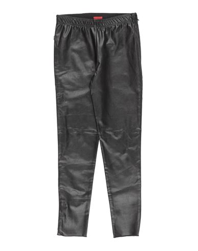 Kid Girl Pants Black Size 14 Polyester, Polyurethane coated