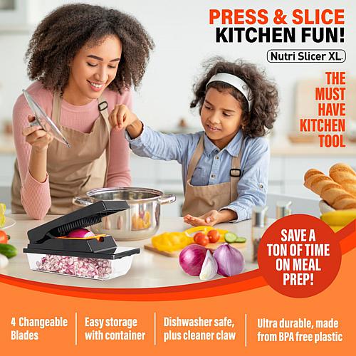 Nutrislicer All-in-One Mandoline Vegetable Slicer and Chopper