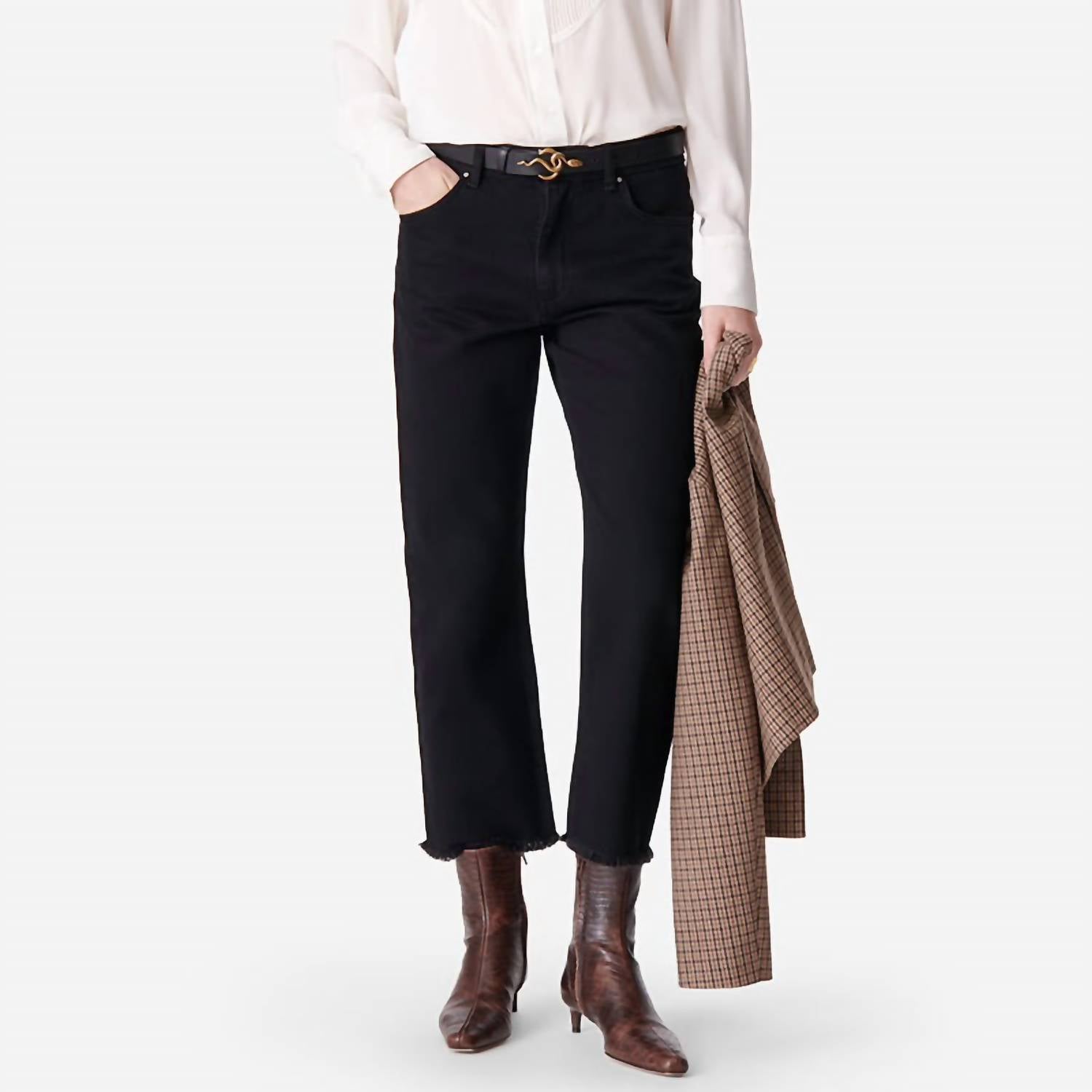 Women's Biarritz Straight Jean In Noir