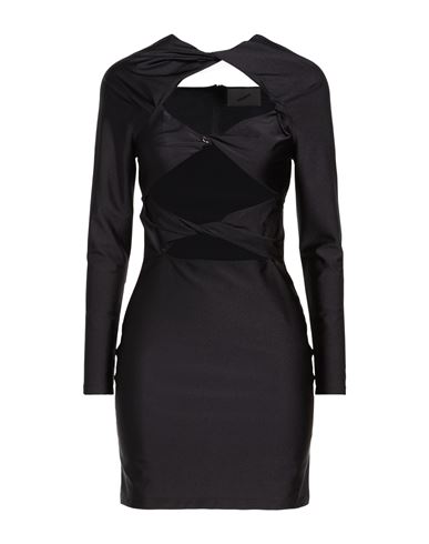 Woman Mini dress Black Size M Polyamide, Elastane