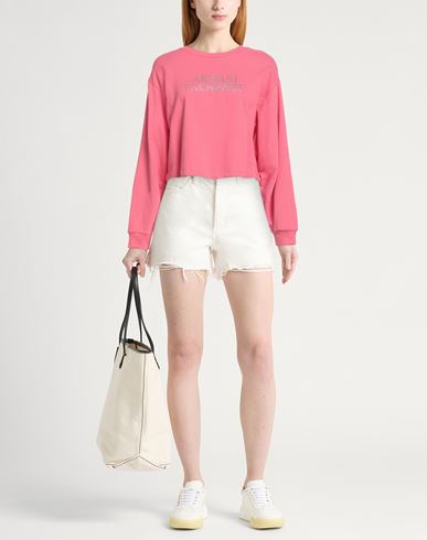 Woman Sweatshirt Coral Size XS Cotton