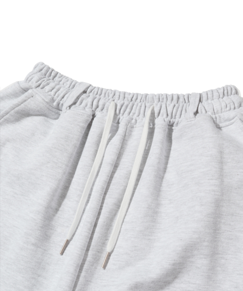 Lace Cross Print Sweatpants White Melange