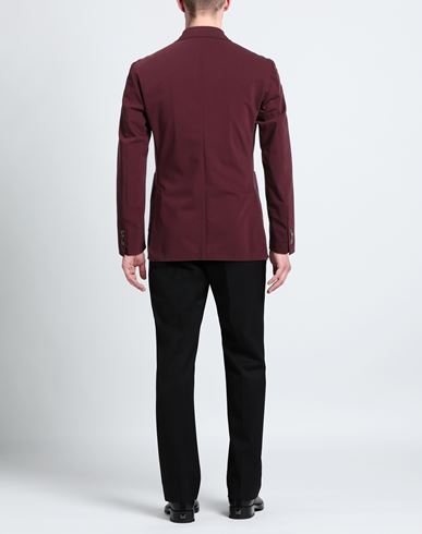 Man Blazer Burgundy Size 40 Virgin Wool, Elastane