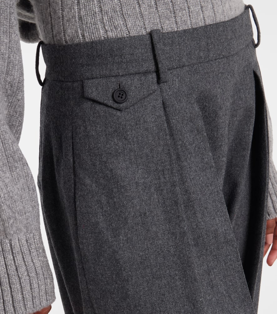 Dugan high-rise wool tapered pants