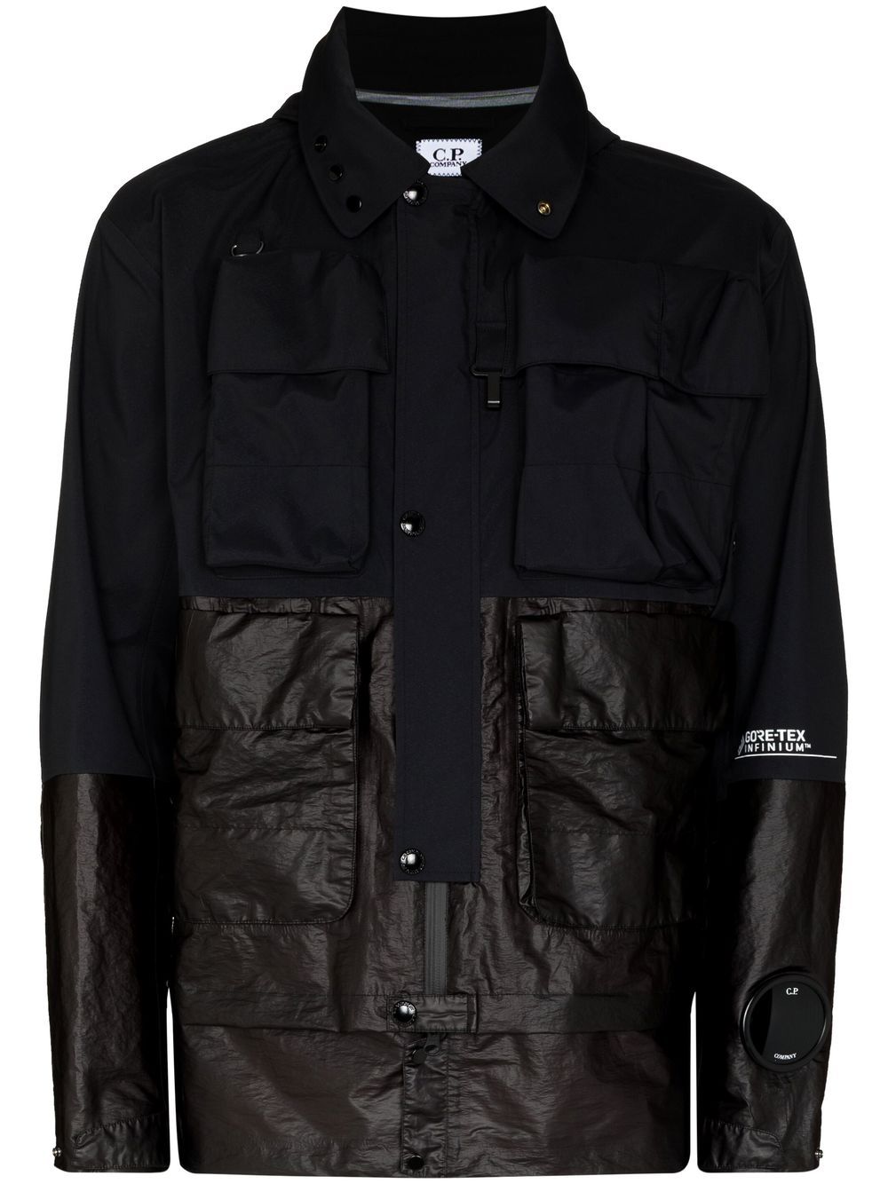 Zip-up hooded jacket - Black