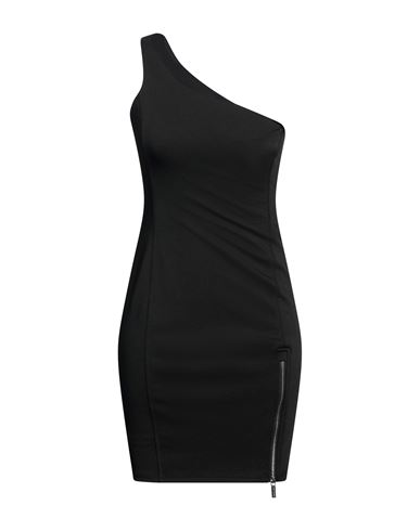 Woman Mini dress Black Size L Polyester, Elastane