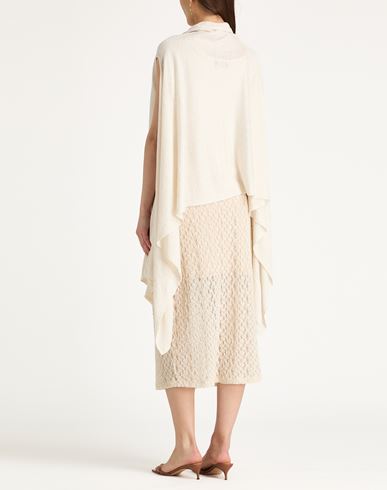 Woman Cardigan Ivory Size ONESIZE Linen