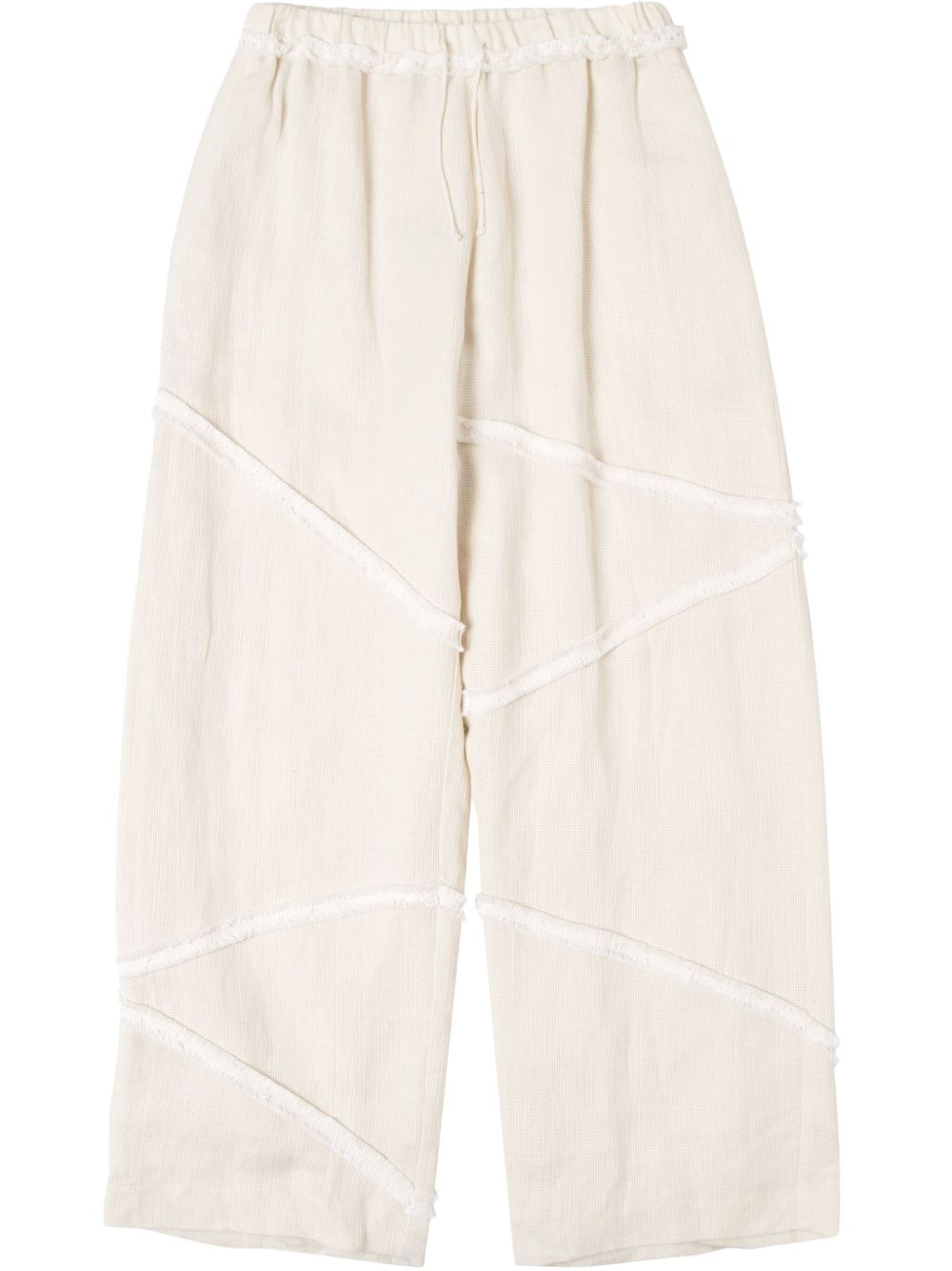 Panama Fringe trousers - White