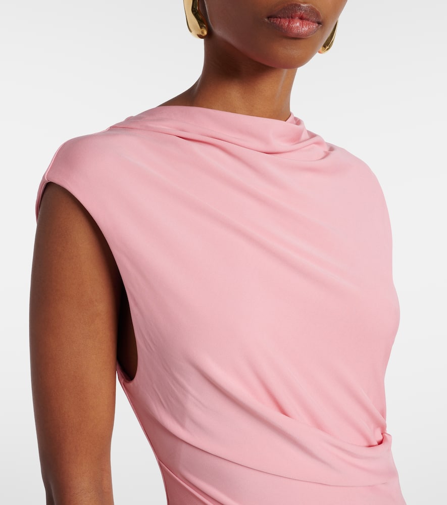 Acacia ruched jersey maxi dress