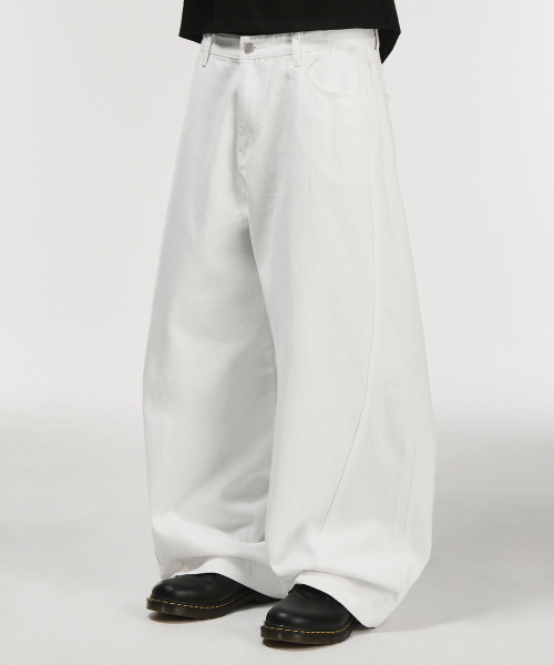 Twist Curved Cotton Pants