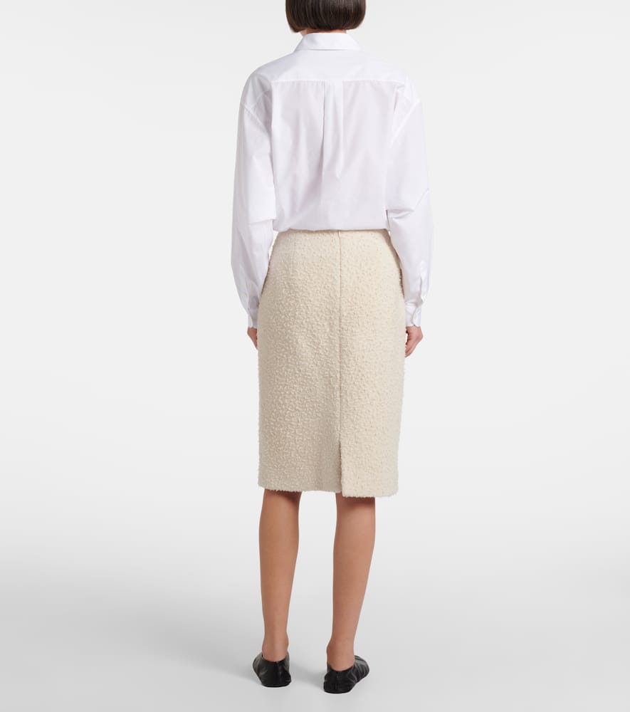 Malva wool midi skirt