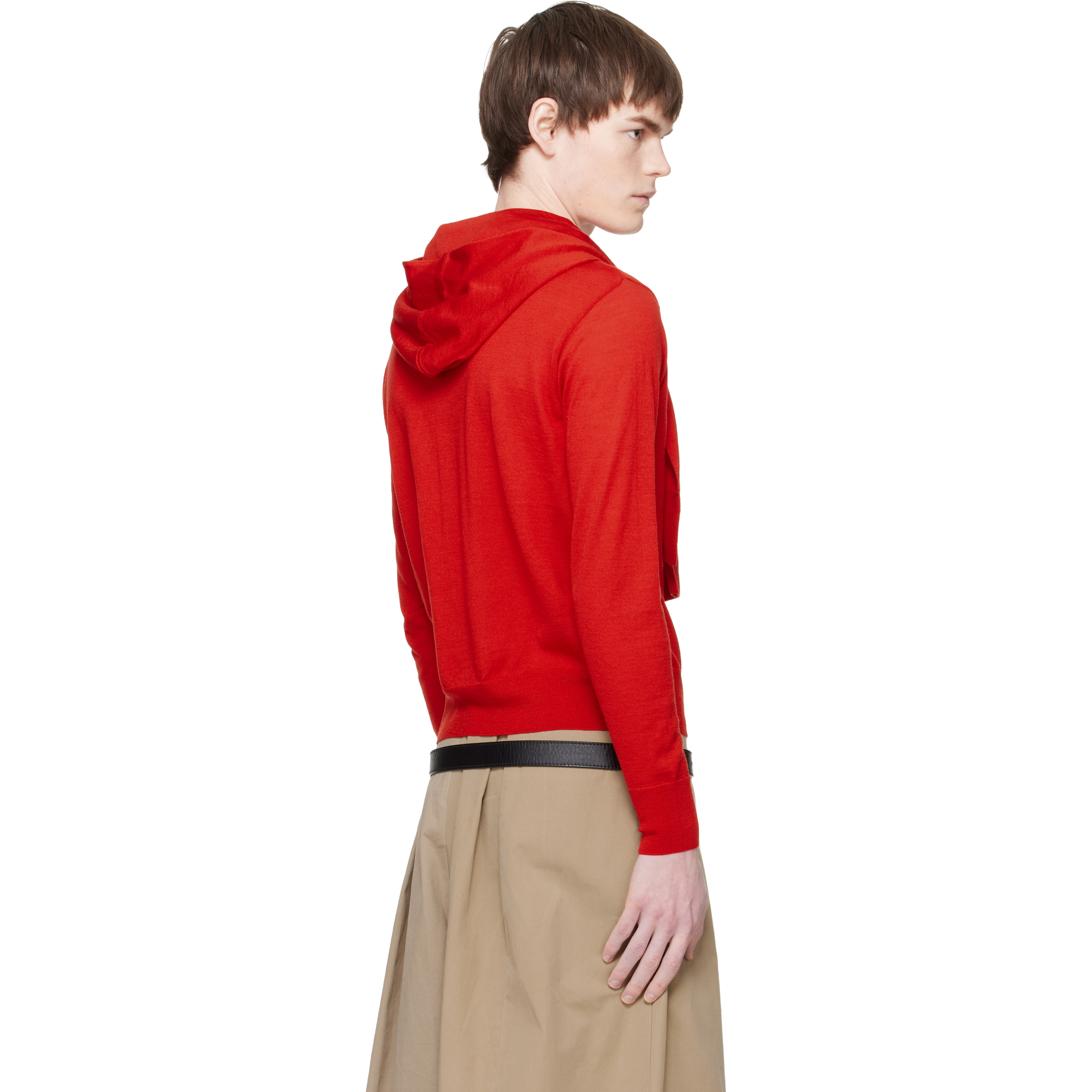 Red Double Sleeve Sweater