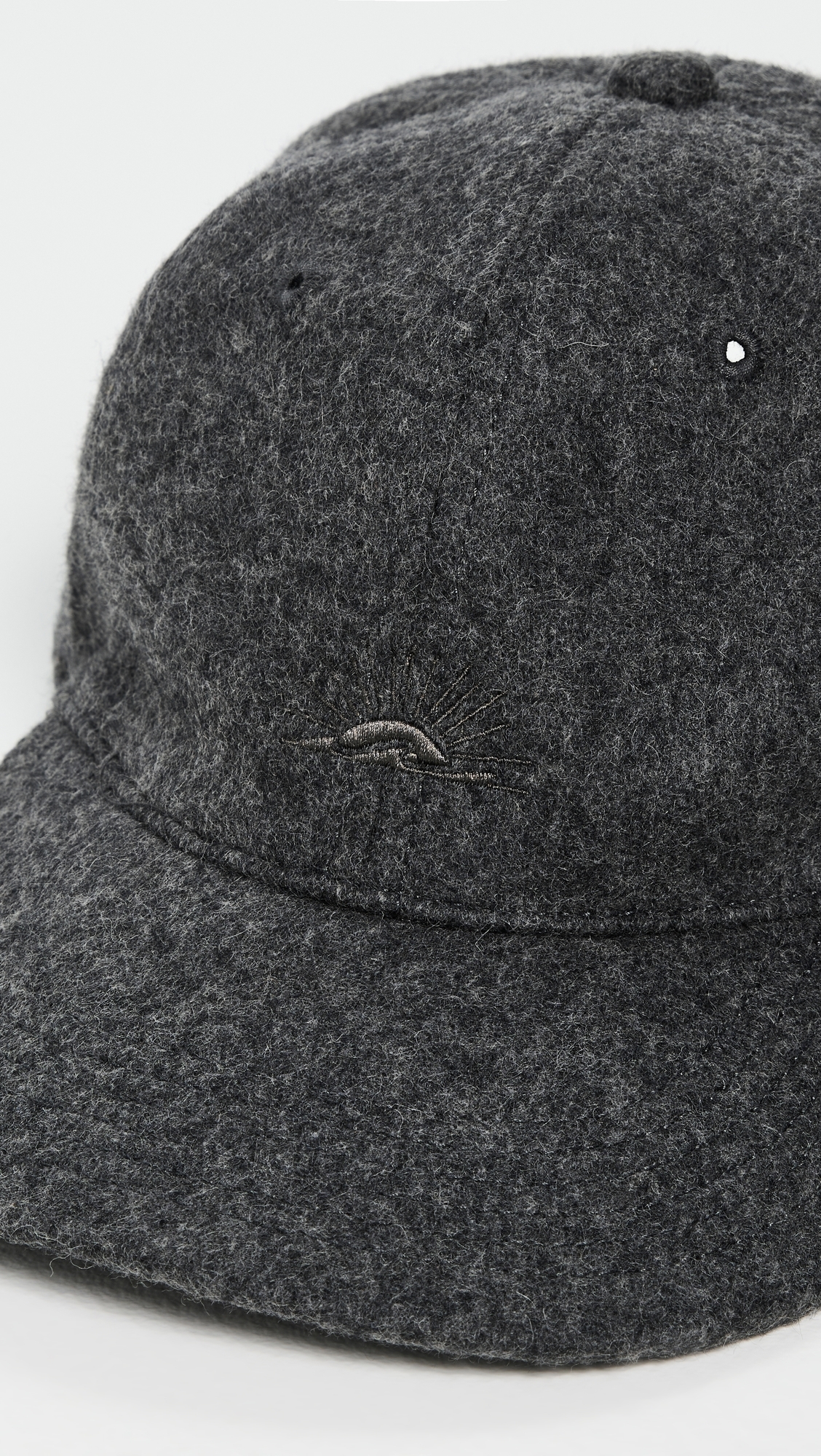 Wool Baseball Cap Grey One Size