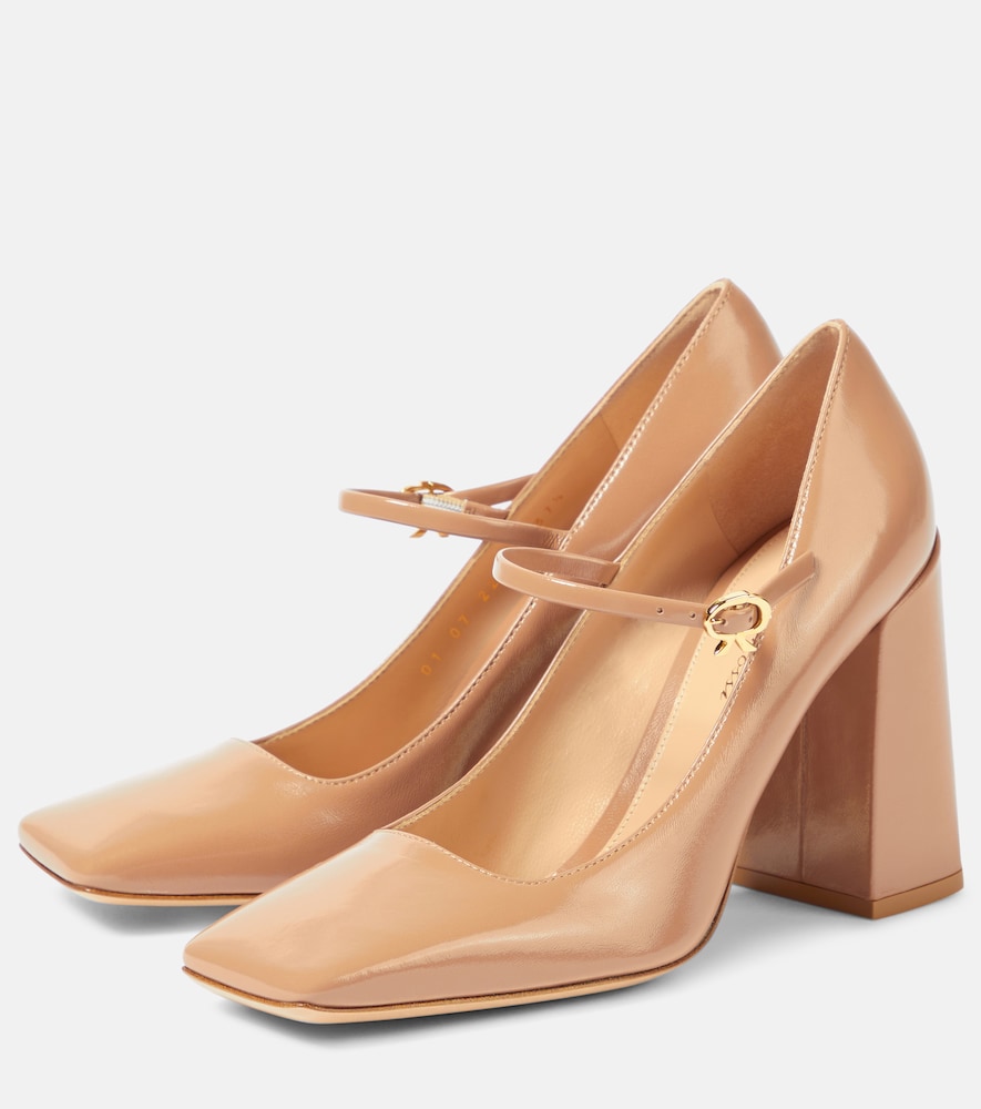Gianvito Rossi Freeda leather pumps
