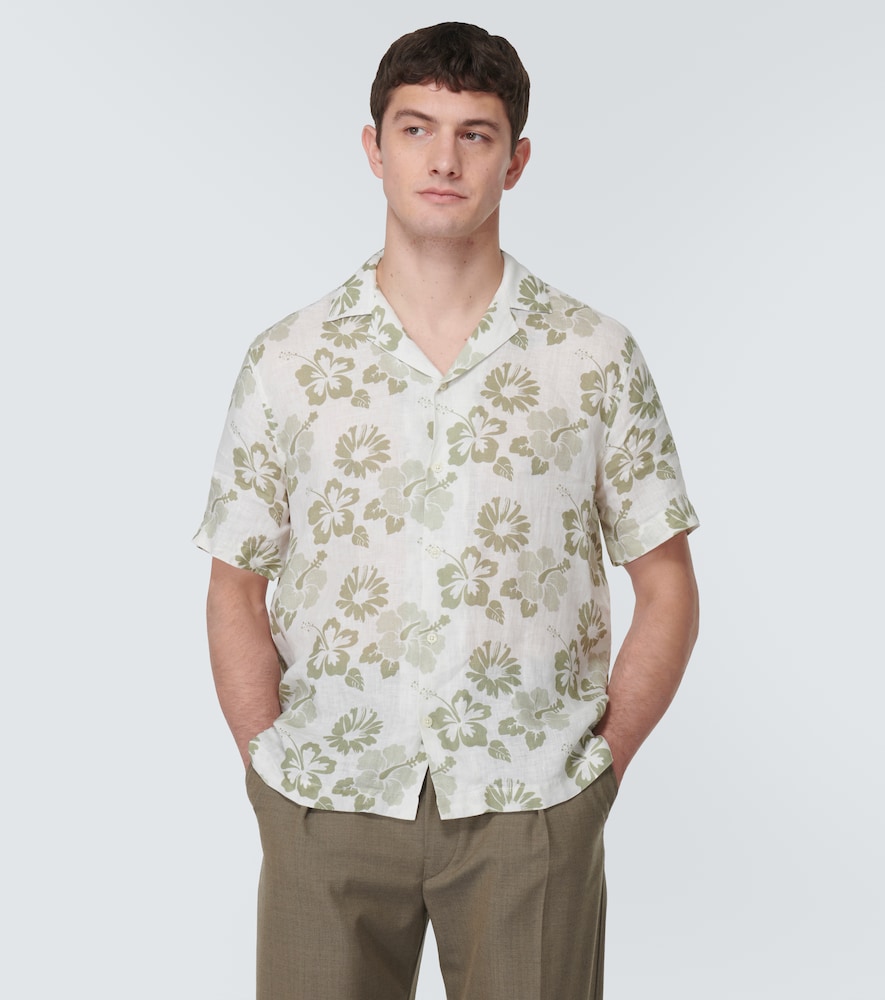 Petala Roberto floral linen shirt