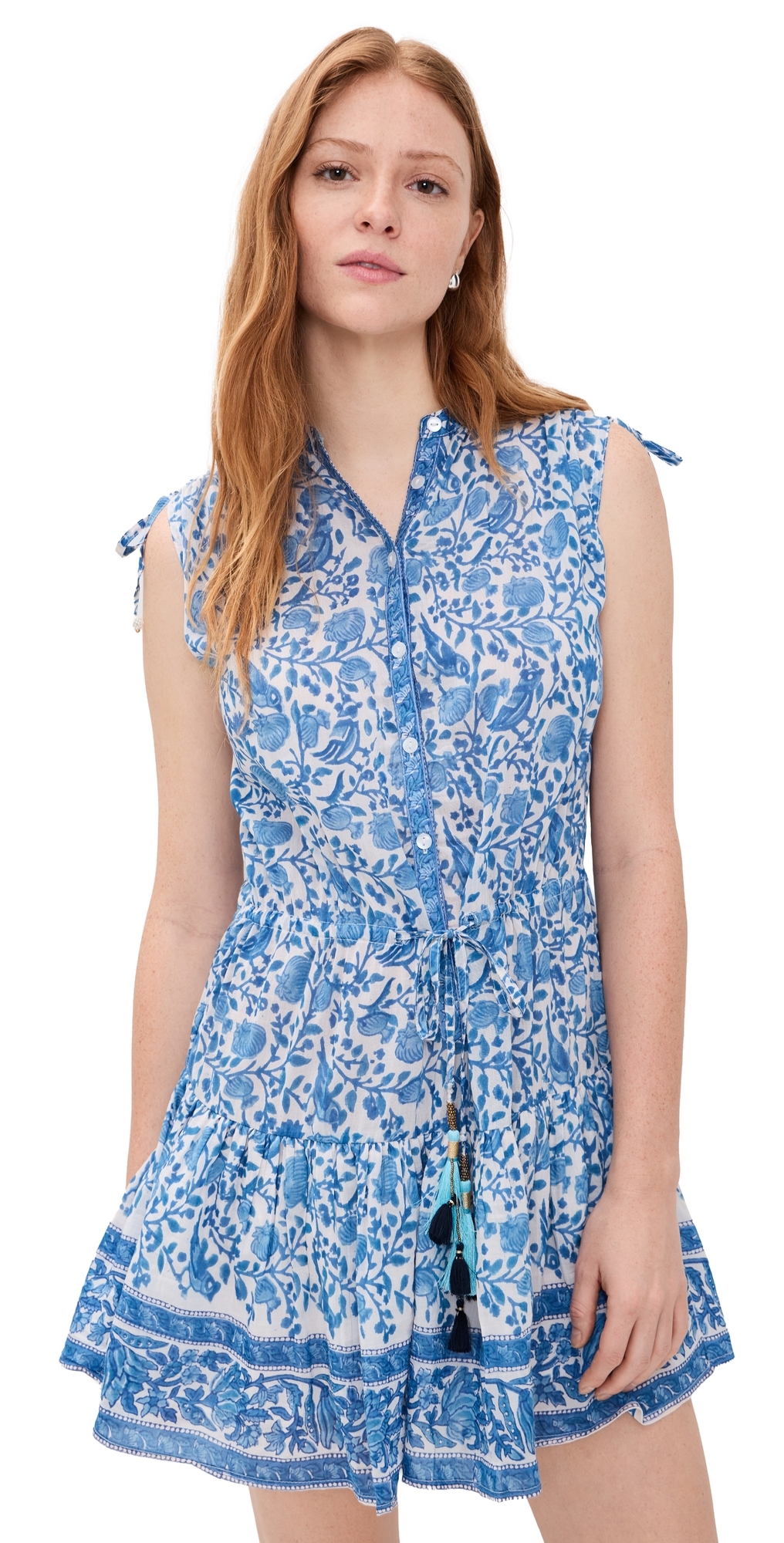 Paula Mini Dress Blue White