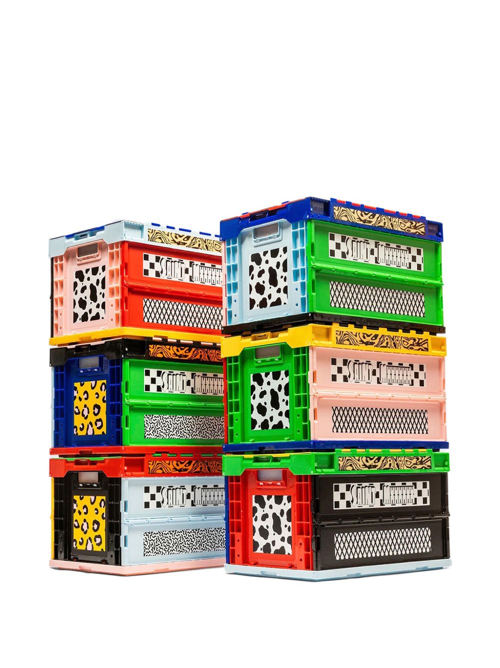 Colour-block storage box - Pink