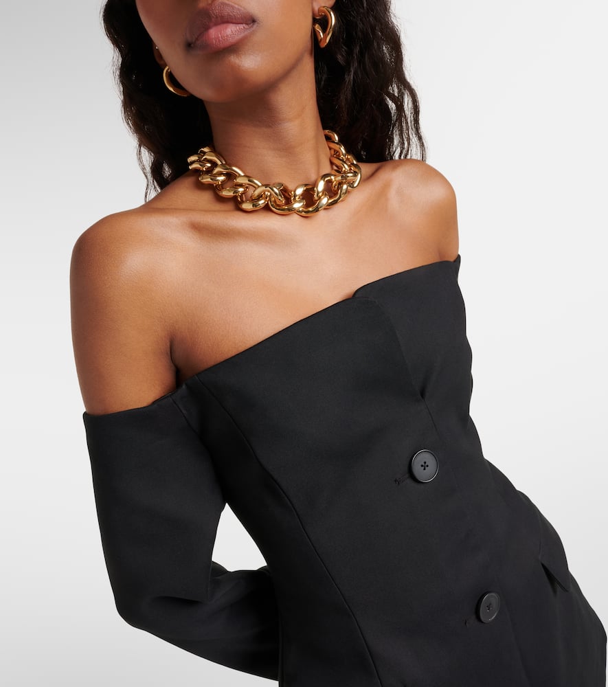 Sandrine off-shoulder blazer dress