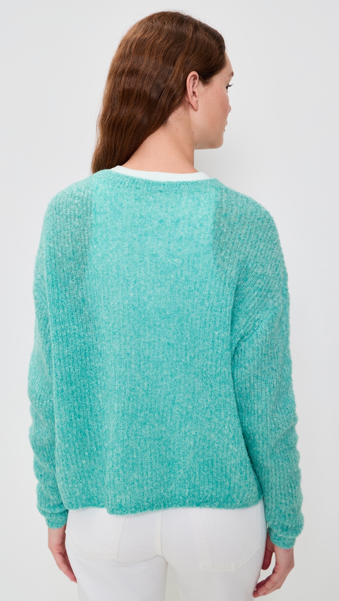 Nuggy Cardigan Turquoise Fluo Chine