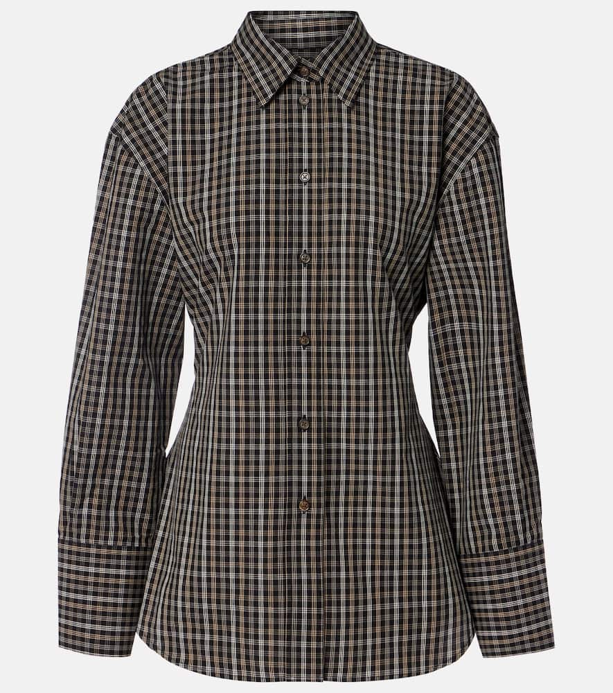 Róhe Checked cotton shirt