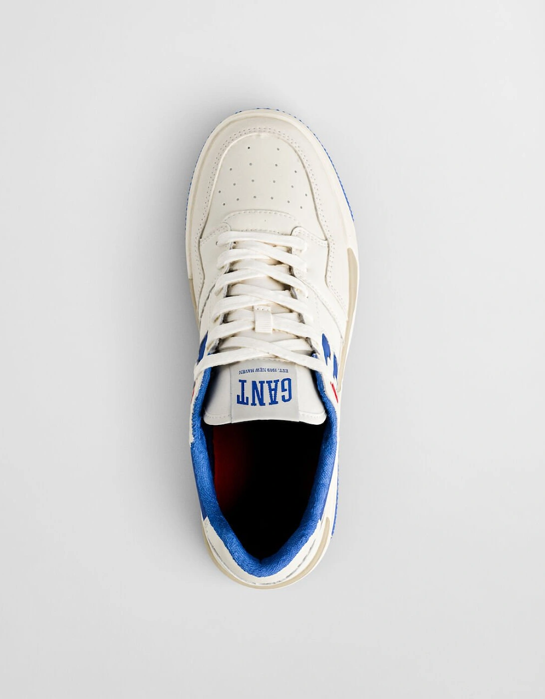GANT Men's Brookpal Sneaker - Off White / Greece Blue
