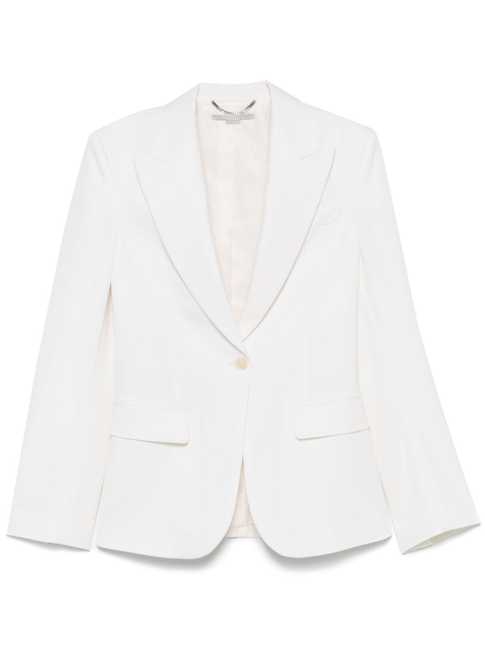 Single-breasted blazer - White